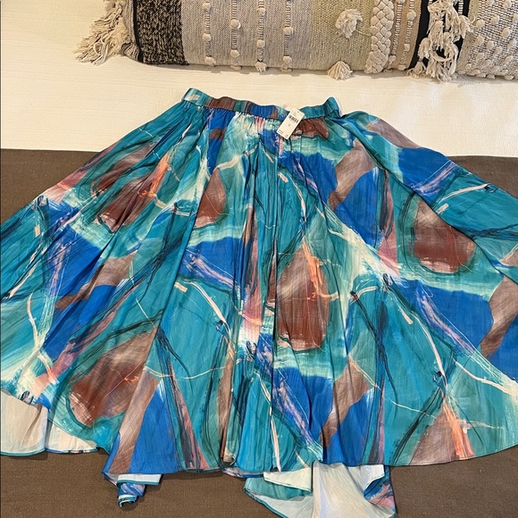 Anthropologie Sleek A-Line Midi Skirt Size M - Picture 8 of 11